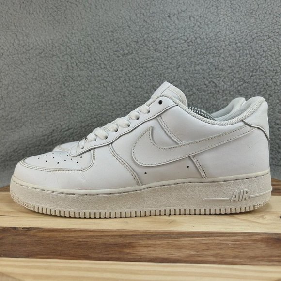 Nike Air Force 1 07 Low Adult Men 12 White Sneakers Uptowns AF1 Shoes Casual - Picture 4 of 13